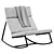 Gus Modern Rocker Chair 3D 3D model small image 3