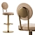 Modern Stylish Iris Bar Chair 3D model small image 1