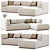 Elegant PERRY Sofa Flexform 3D model small image 2