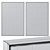 Set of 6 Large Wall Art 3D model small image 5