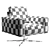 Luxury Swivel Leather Lounge Chair 3D model small image 4