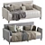 Convertible Sofa Bed Lyons 287 3D model small image 1