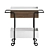 Streamlined Bar Cart with Removable Tray 3D model small image 2