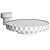 Marble Nymphea Coffee Tables by Balzano 3D model small image 4