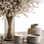 Plant Life Vase Set 3D model small image 2
