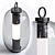 Modern Glass Outdoor Wall Lantern 3D model small image 2