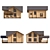 115 sq.m Log Cabin House 3D model small image 3