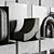 Modern Metal Decorative Book Rack 3D model small image 5