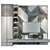 Modern TV Shelf for Living Room 3D model small image 2