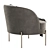 Elegant Fabric Accent Chair 3D model small image 5
