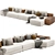 Luxury Comfort: Daniels Sofa Set 3D model small image 2