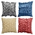 Title: Embossed Pattern Decorative Throw Pillow 3D model small image 7