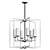 Elegant Metal & Glass Chandelier 3D model small image 2
