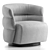 Luxury Natuzzi Couture Armchair 3D model small image 5