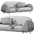 Contemporary MILLER Sofa Innovation 3D model small image 3
