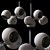 Vintage Glass Ball Pendant Light 3D model small image 3