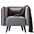 Modern Plaza Armchair 3D Model 3D model small image 2