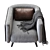 Modern Plaza Armchair 3D Model 3D model small image 5
