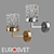 Eurosvet Calle Glass Wall Sconce 3D model small image 1