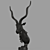 Antelope Bust Sculpture DG-Home Louis 3D model small image 6