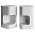 Elegant Navona Travertine Side Table 3D model small image 2