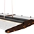 Sleek Wing Linear Suspension Light 3D model small image 4