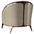 Contemporary Versatile Katrine Armchair 3D model small image 3