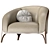 Contemporary Versatile Katrine Armchair 3D model small image 5