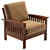 Primo Upholstered Armchair 3D Model 3D model small image 5
