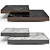 Contemporary Solid Steel Coffee Tables 3D model small image 5