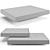 Contemporary Solid Steel Coffee Tables 3D model small image 7
