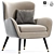  Stresa Nicoline Armchair: Modern Comfort 3D model small image 1
