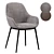 Elegant Konna Chair in Grey 3D model small image 1
