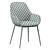 Elegant Konna Chair in Grey 3D model small image 4