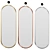 Art Deco Brass Mirror-Marble 3D model small image 1