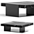 Elegant IPANEMA Marble Coffee Table 3D model small image 1