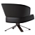 Elegant Modern Armchair 'Creed' 3D model small image 2