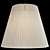 Chloe Pleated Textile Pendant Lamp 3D model small image 2