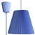 Chloe Pleated Textile Pendant Lamp 3D model small image 4