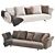 Comfortable 3D Sofa Model 3D model small image 1