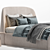 Modern Dalty Bed Design 3D model small image 2
