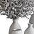 Green Branch Bouquet 114 3D model small image 6