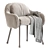 Sleek Corolla White Armchair 2013 3D model small image 1