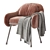 Sleek Corolla White Armchair 2013 3D model small image 2