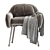 Sleek Corolla White Armchair 2013 3D model small image 3