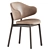 Sleek and Modern Holly Chairs 3D model small image 3