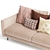 Modern Mink 3-Seater Sofa 3D model small image 5