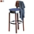 Modern Thonet Stool Design 3D model small image 3