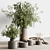 Potted Plant & Vase Duo 3D model small image 1