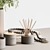 Potted Plant & Vase Duo 3D model small image 4